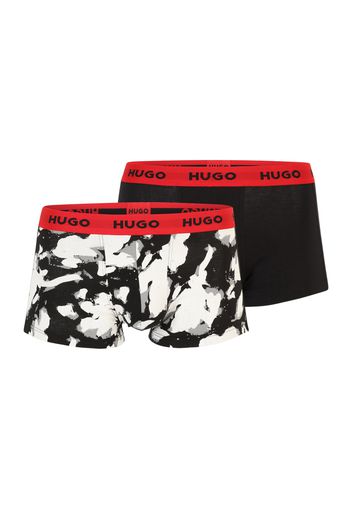 HUGO Boxer  grigio / rosso / nero / bianco