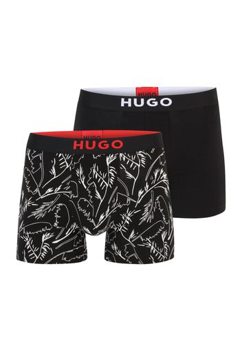 HUGO Boxer  rosso sangue / nero / bianco