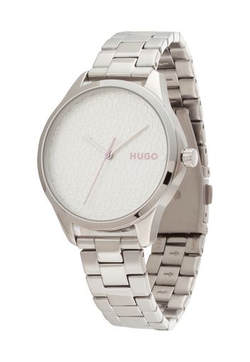 HUGO Orologio analogico  rosa / argento / bianco