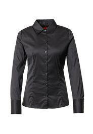 HUGO Camicia da donna 'The Fitted Shirt'  nero