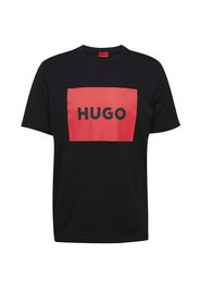 HUGO Maglietta 'Dulive'  nero / rosso