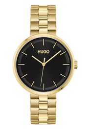 HUGO Orologio analogico  oro / nero