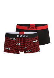 HUGO Boxer  rosso / nero / bianco