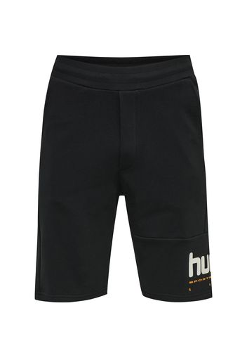 Hummel Pantaloni 'Manfred'  nero / bianco / giallo oro