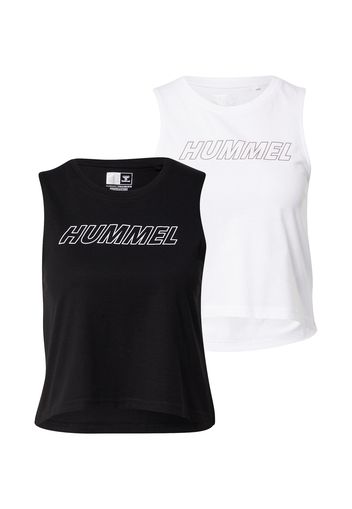 Hummel Top sportivo  nero / bianco