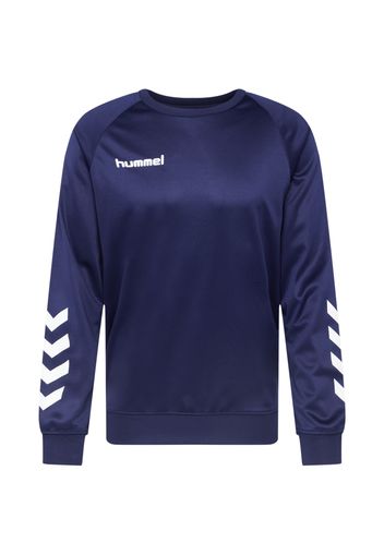 Hummel Felpa sportiva  blu scuro / bianco