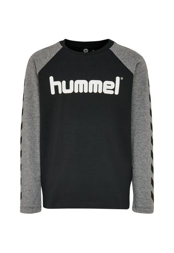 Hummel Maglietta 'BOYS'  grigio sfumato / nero / bianco