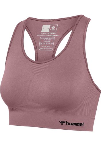 Hummel Reggiseno sportivo  rosa scuro / nero