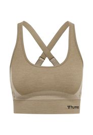 Hummel Reggiseno sportivo  beige / sabbia / nero