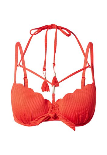 Hunkemöller Top per bikini 'Scallop'  rosso