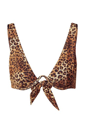 Hunkemöller Top per bikini 'Leopard'  marrone / beige / nero / marrone chiaro