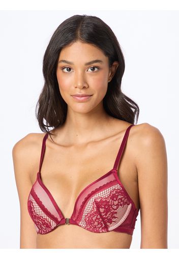 Hunkemöller Reggiseno 'Malika'  rosso scuro / bianco