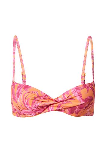 Hunkemöller Top per bikini 'Tulum'  fucsia / rosa chiaro / mandarino / pitaya