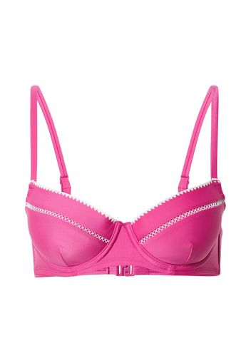 Hunkemöller Top per bikini 'Maya'  fucsia / bianco