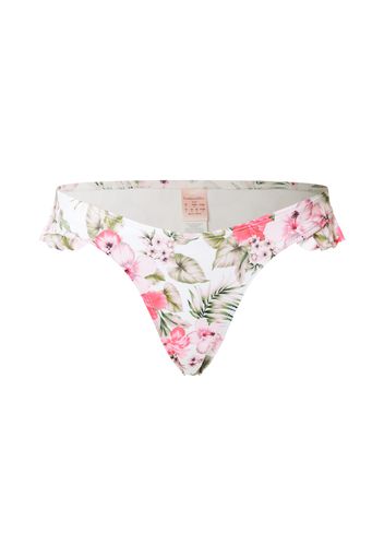 Hunkemöller Pantaloncini per bikini  bianco / rosa chiaro / rosa / oliva