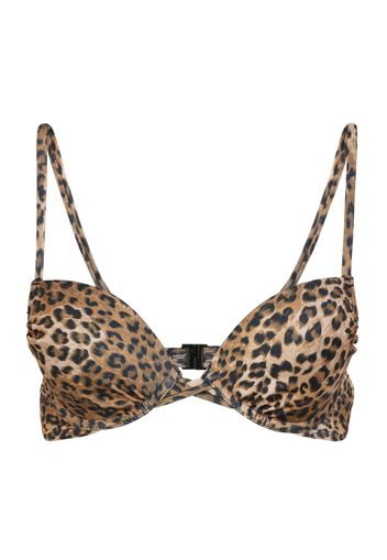 Hunkemöller Top per bikini  marrone chiaro / nero / color fango / beige chiaro