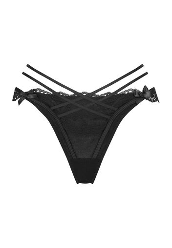 Hunkemöller String 'Fleur'  nero