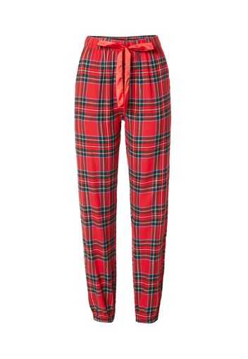 Hunkemöller Pantaloncini da pigiama  blu chiaro / verde scuro / rosso / bianco