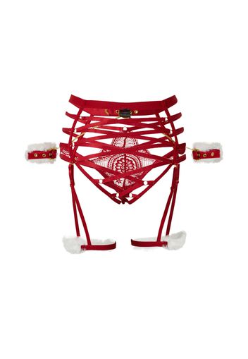 Hunkemöller String 'Cindy'  rosso carminio / bianco