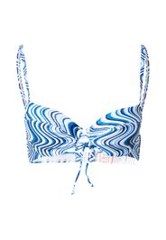 Hunkemöller Top per bikini 'Hvar'  blu / bianco / navy / azzurro