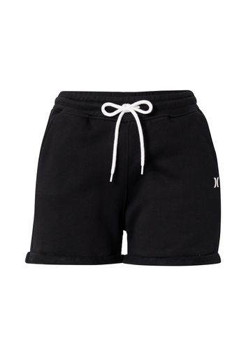 Hurley Pantaloni sportivi  nero / bianco