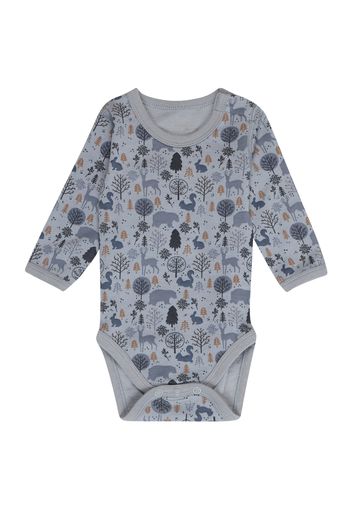 Hust & Claire Tutina / body per bambino 'Baloo'  blu fumo / opale / marrone chiaro / nero