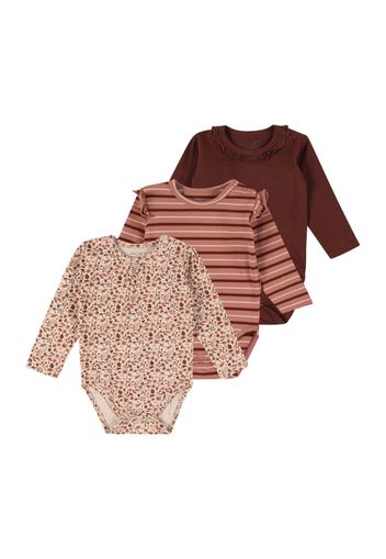 Hust & Claire Tutina / body per bambino  marrone / rosa