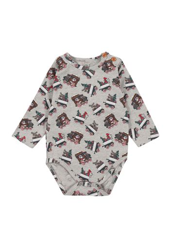 Hust & Claire Tutina / body per bambino 'Buster'  ocra / grigio sfumato / verde / colori misti / rosso