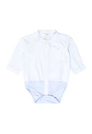 Hust & Claire Tutina / body per bambino 'Bertil'  blu chiaro / bianco