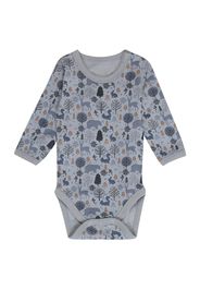 Hust & Claire Tutina / body per bambino 'Baloo'  blu fumo / opale / marrone chiaro / nero