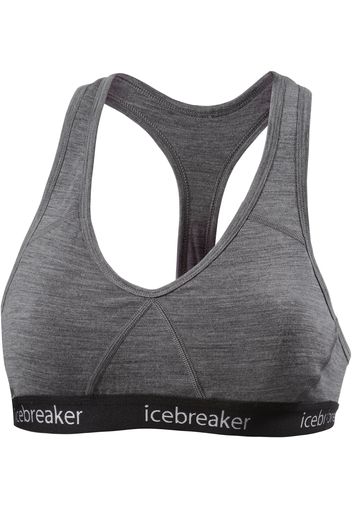 ICEBREAKER Reggiseno sportivo 'Sprite'  grigio / nero