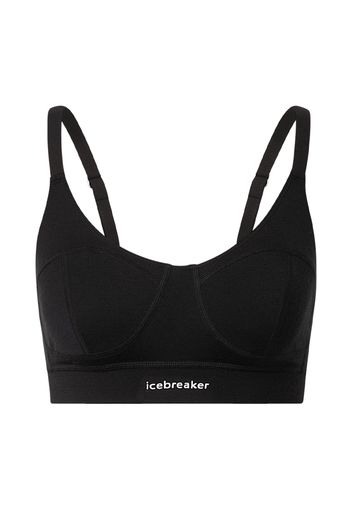 ICEBREAKER Reggiseno sportivo 'Queens'  nero / bianco