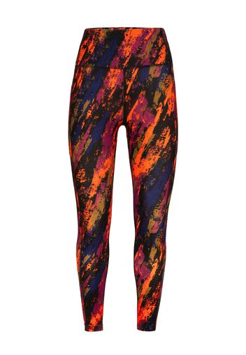 ICEBREAKER Leggings 'W Fastray High Rise Tights Sedimentar'  nero / blu / arancione / lilla