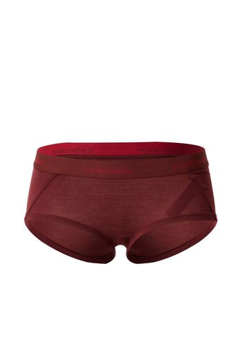 ICEBREAKER Pantaloncini intimi sportivi 'Sprite '  marrone / rosso