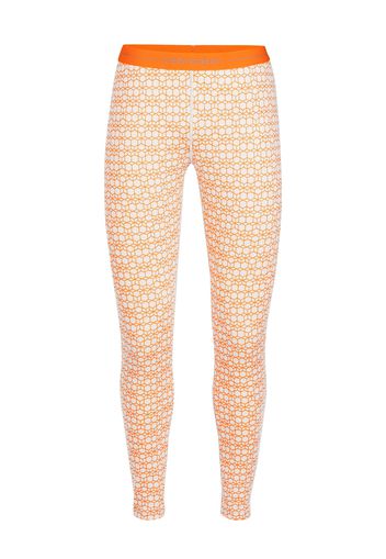 ICEBREAKER Pantaloni sportivi 'Vertex Leggings Alpine Geo'  arancione / bianco