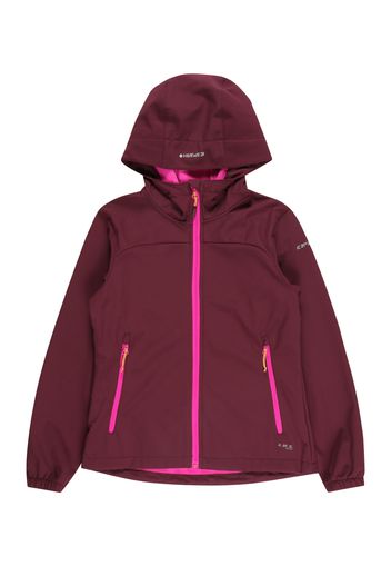 ICEPEAK Giacca per outdoor 'KOBRYN'  borgogna / grigio / rosa