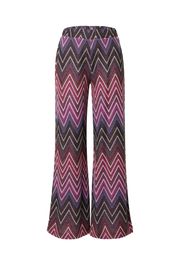 IMPERIAL Pantaloni  cioccolato / blu violetto / magenta / bianco