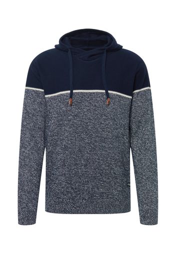 INDICODE JEANS Pullover 'Brager'  navy / blu sfumato / bianco