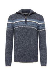 INDICODE JEANS Pullover 'Noss'  navy / azzurro / bianco