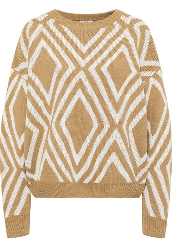 IZIA Pullover  bianco lana / beige / nudo / sabbia