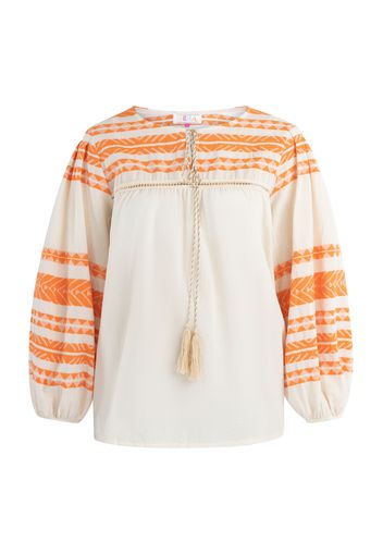 IZIA Camicia da donna  oro / arancione / bianco naturale