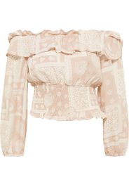 IZIA Camicia da donna  crema / beige scuro