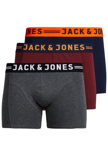 Jack & Jones Junior Pantaloncini intimi  grigio sfumato / blu / rosso scuro