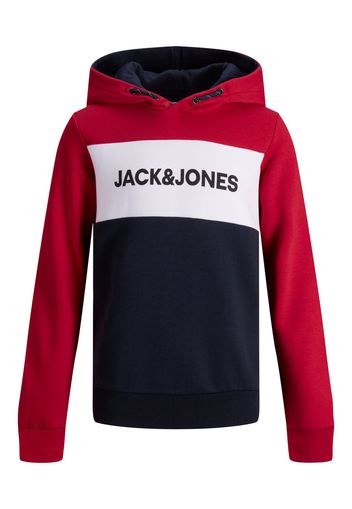 Jack & Jones Junior Felpa  rosso / navy / bianco