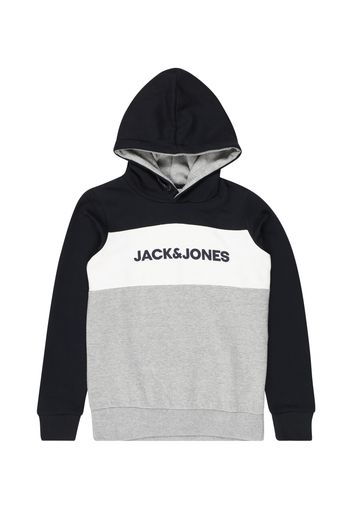 Jack & Jones Junior Felpa  navy / bianco / grigio sfumato