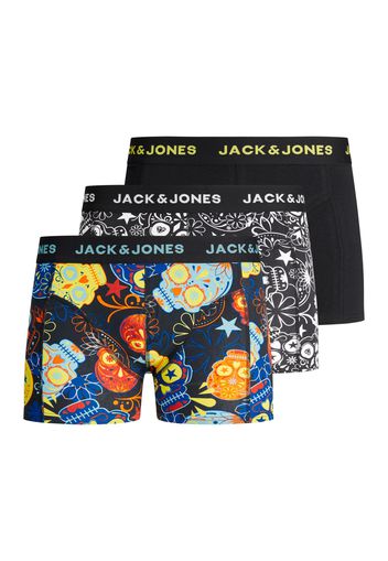 Jack & Jones Junior Pantaloncini intimi 'Sugar'  nero / bianco / blu notte / blu chiaro / arancione