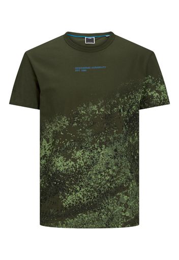 Jack & Jones Junior Maglietta 'Nines'  verde scuro