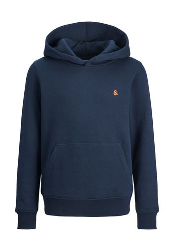 Jack & Jones Junior Felpa  navy / arancione