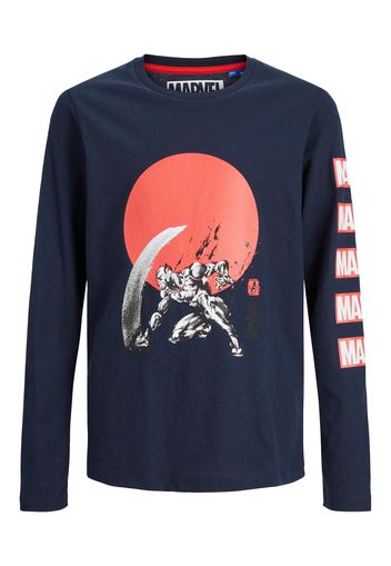 Jack & Jones Junior Maglietta  navy / bianco / nero / rosso chiaro