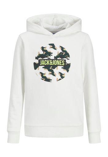 Jack & Jones Junior Felpa  beige chiaro / giallo neon / nero / bianco